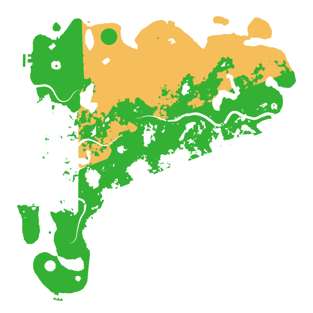 Biome Rust Map: Procedural Map, Size: 5000, Seed: 36598