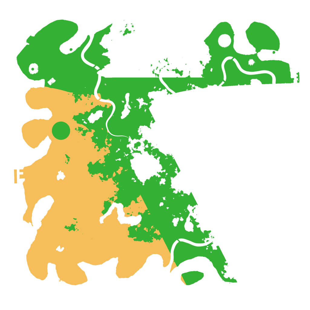 Biome Rust Map: Procedural Map, Size: 4500, Seed: 990327023