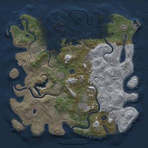 Thumbnail Rust Map: Procedural Map, Size: 4250, Seed: 269457180, 16 Monuments