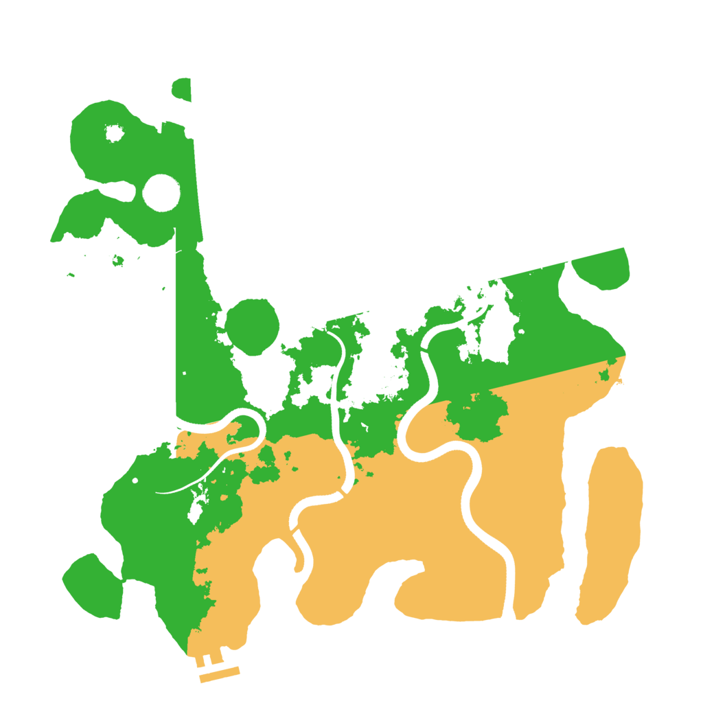 Biome Rust Map: Procedural Map, Size: 3515, Seed: 1