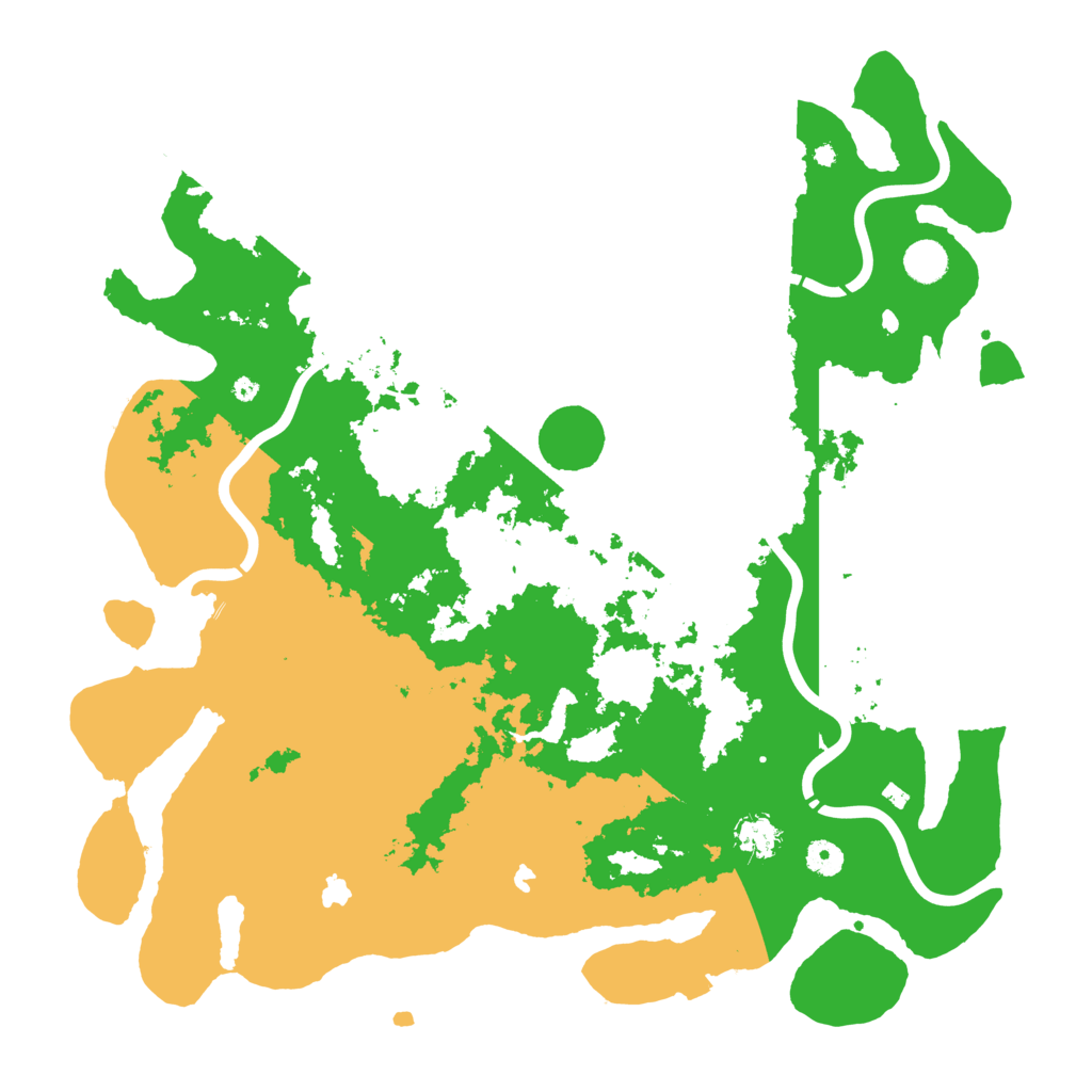 Biome Rust Map: Procedural Map, Size: 4500, Seed: 884210