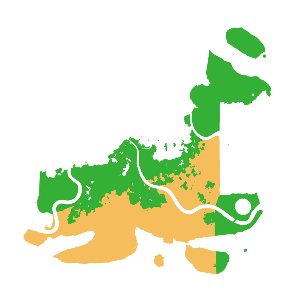 Biome Rust Map: Procedural Map, Size: 3500, Seed: 412224