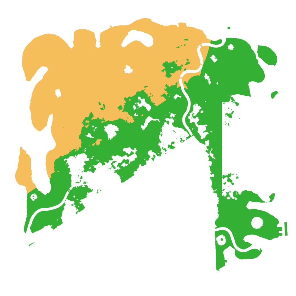 Biome Rust Map: Procedural Map, Size: 4500, Seed: 831669544