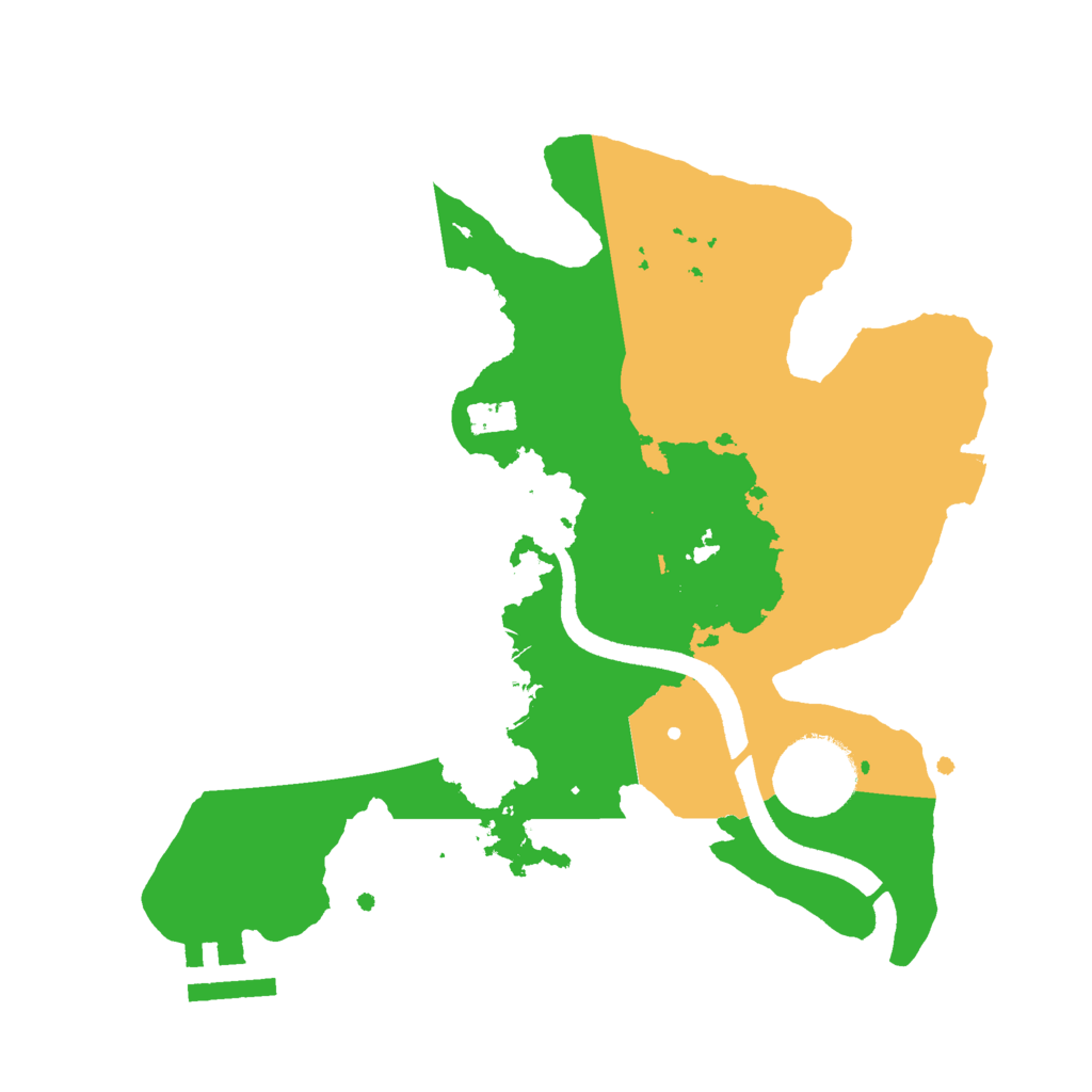 Biome Rust Map: Procedural Map, Size: 2500, Seed: 217520417