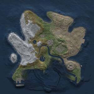 Thumbnail Rust Map: Procedural Map, Size: 2500, Seed: 217520417, 10 Monuments