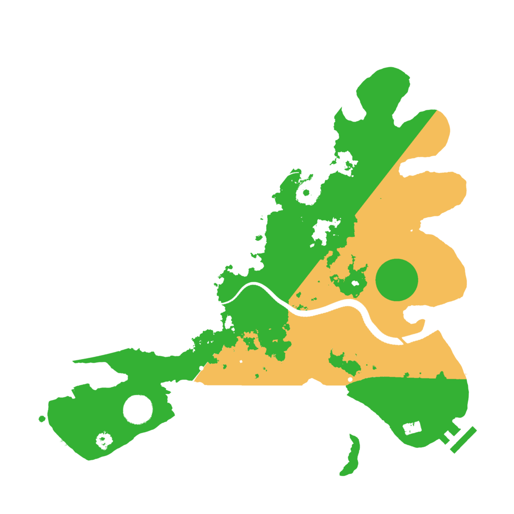 Biome Rust Map: Procedural Map, Size: 3200, Seed: 252263