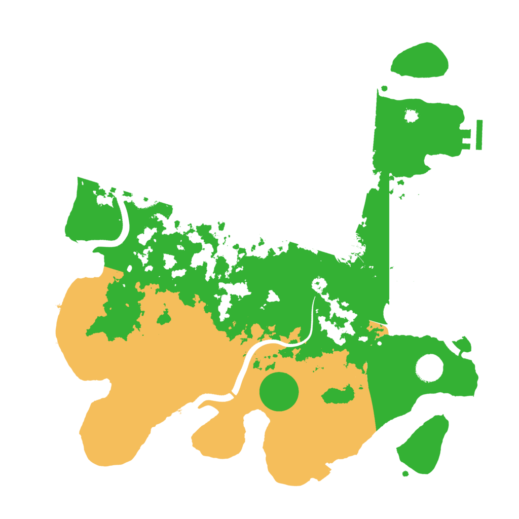 Biome Rust Map: Procedural Map, Size: 3500, Seed: 384894294
