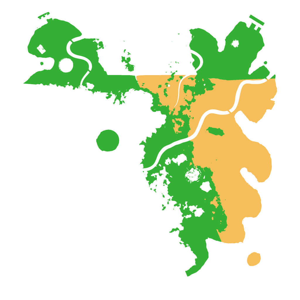 Biome Rust Map: Procedural Map, Size: 3700, Seed: 240771970