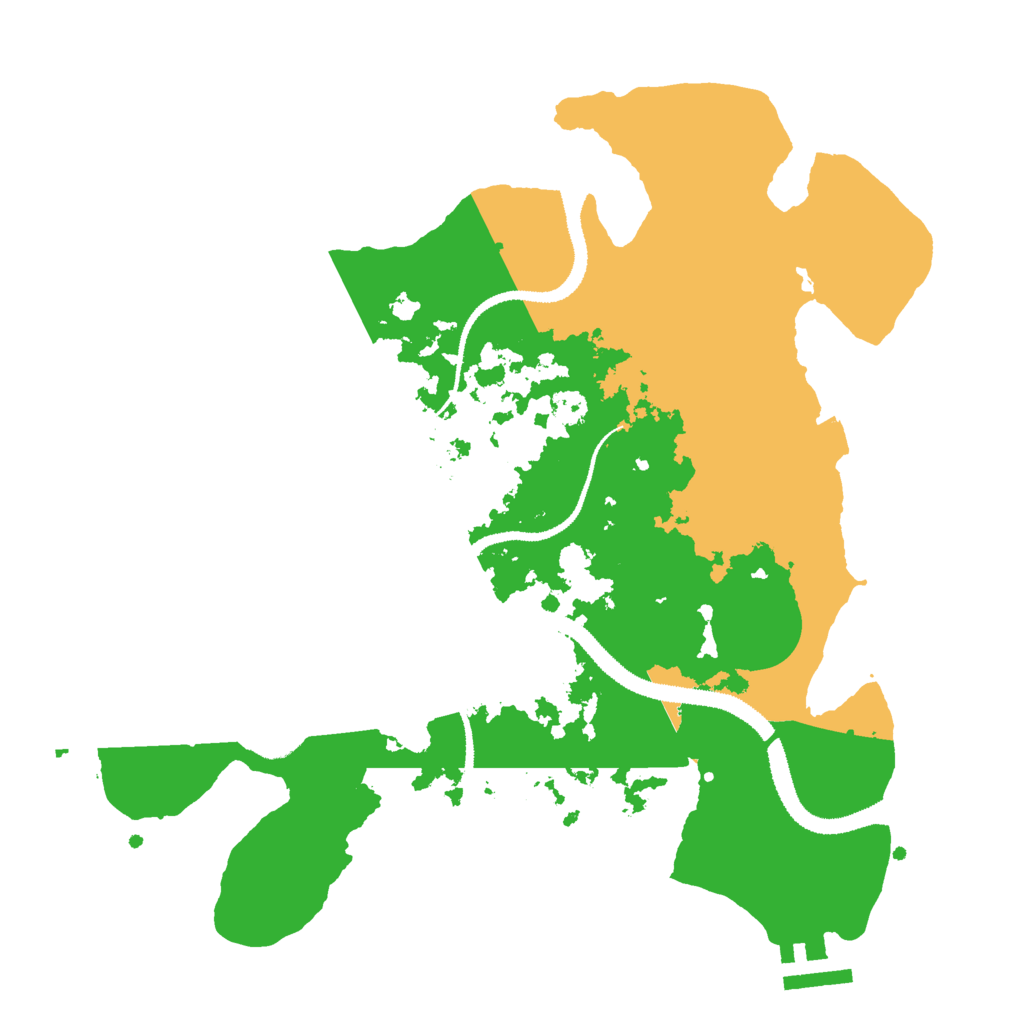 Biome Rust Map: Procedural Map, Size: 3000, Seed: 444672371