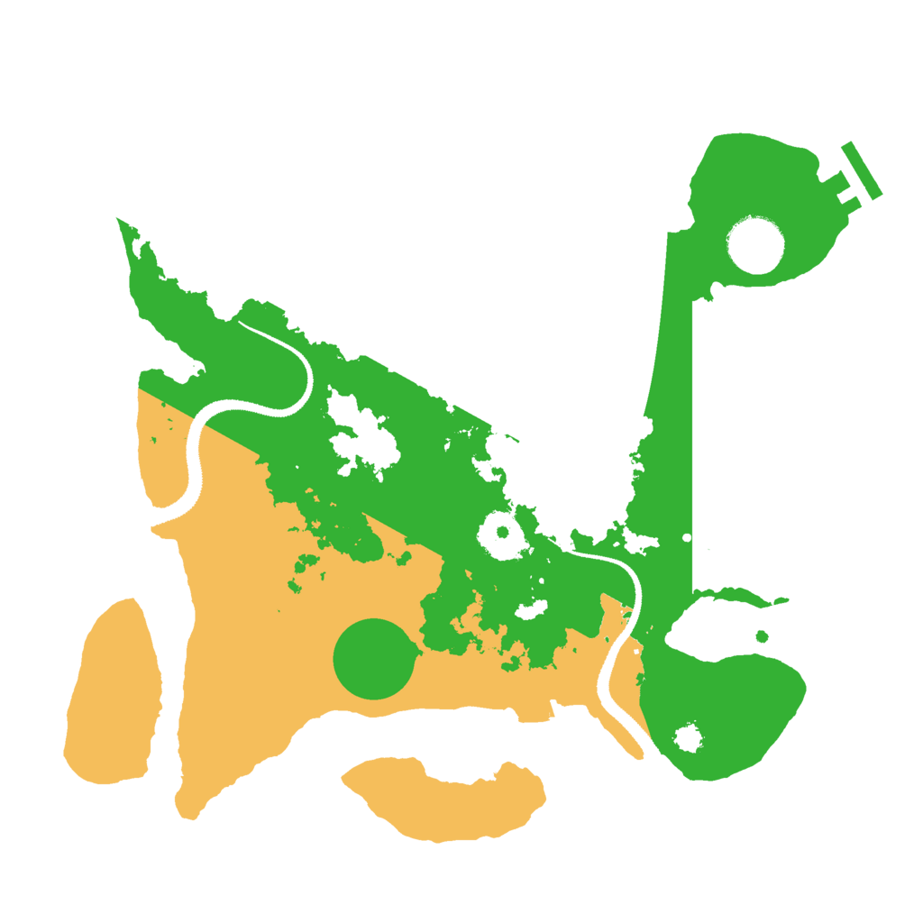 Biome Rust Map: Procedural Map, Size: 3000, Seed: 1736576454