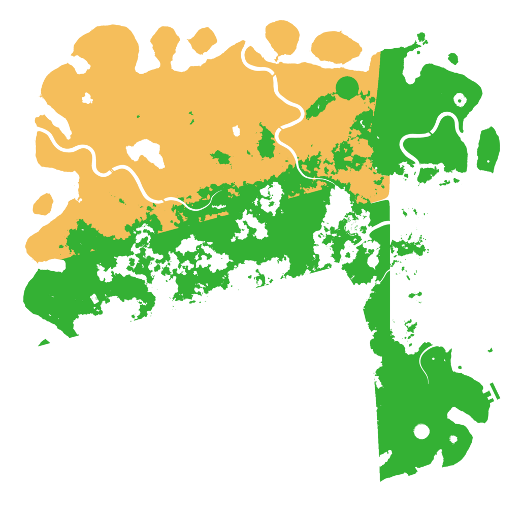 Biome Rust Map: Procedural Map, Size: 6000, Seed: 8624