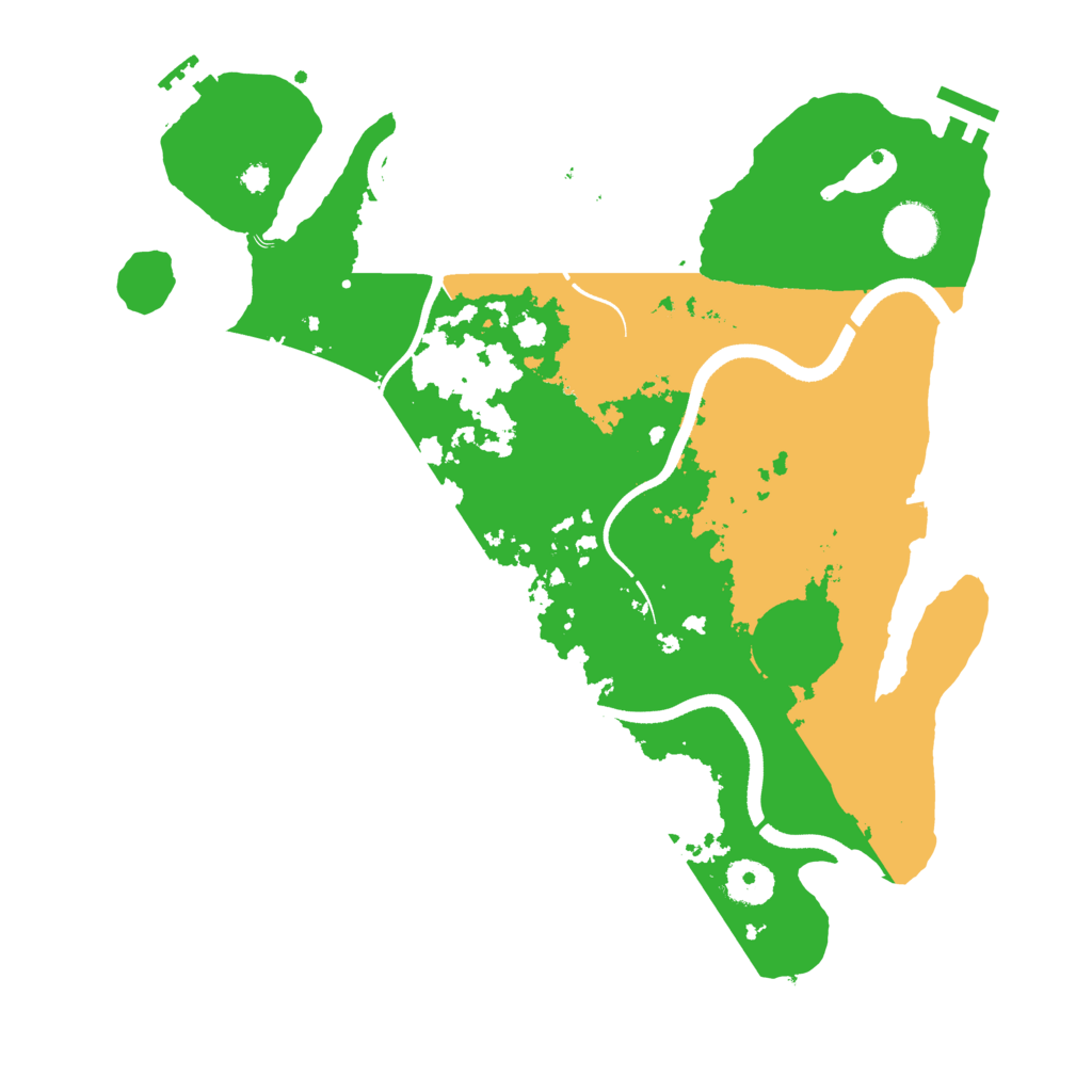 Biome Rust Map: Procedural Map, Size: 3500, Seed: 652842476
