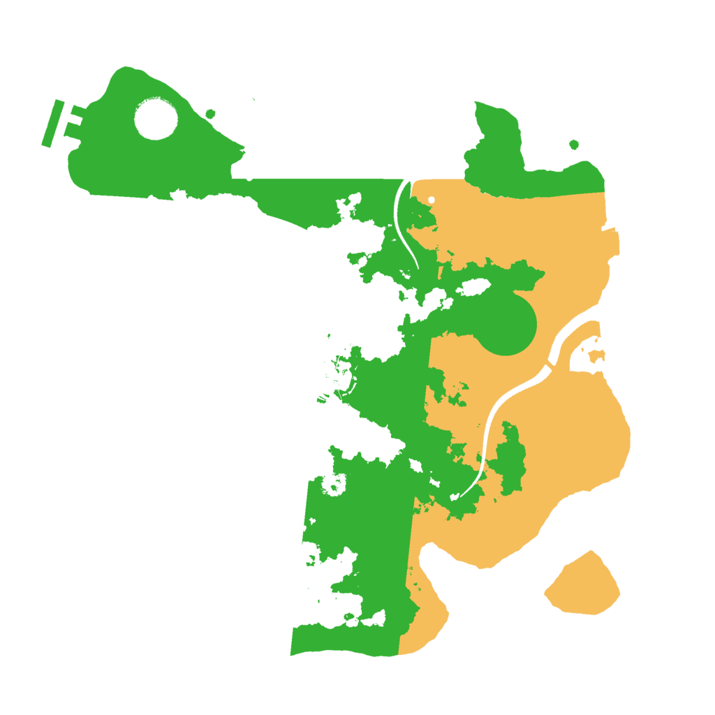 Biome Rust Map: Procedural Map, Size: 3000, Seed: 1065633130