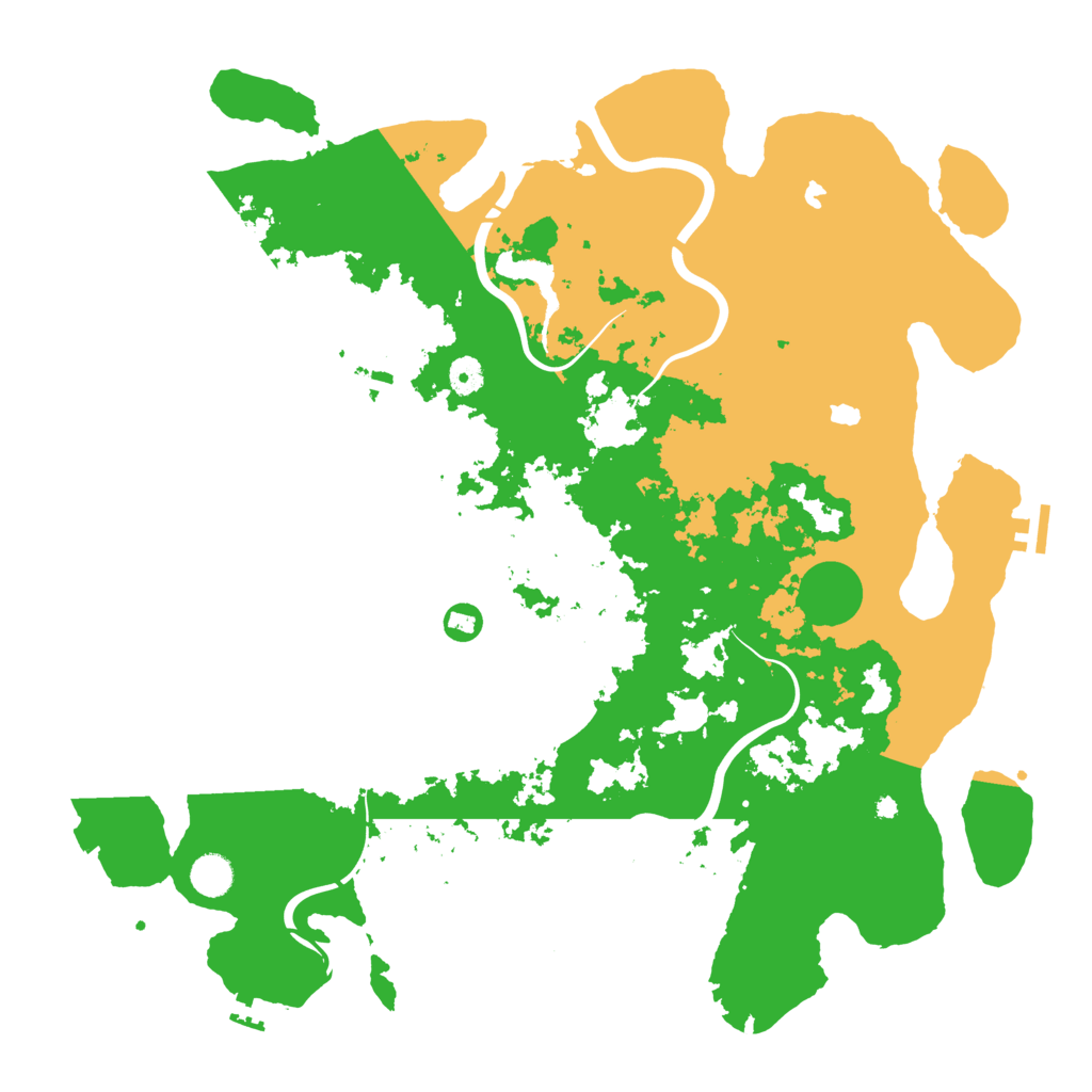 Biome Rust Map: Procedural Map, Size: 4500, Seed: 1105934981