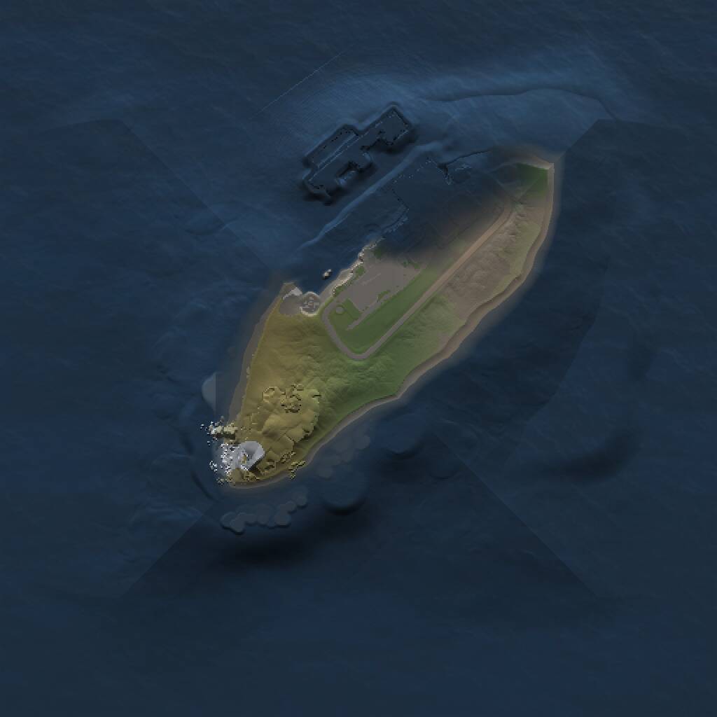 Rust Map: Procedural Map, Size: 1000, Seed: 3628, 2 Monuments