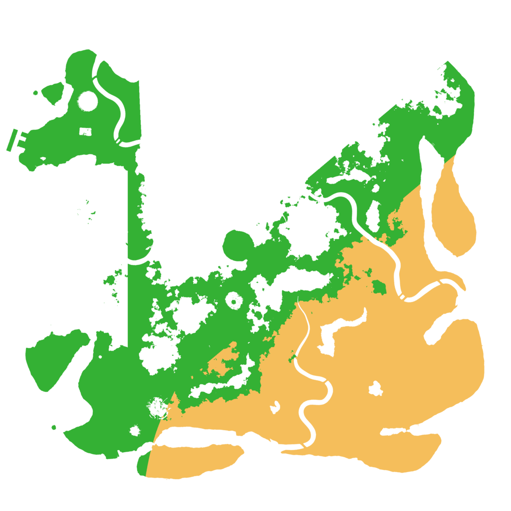 Biome Rust Map: Procedural Map, Size: 4500, Seed: 834520892