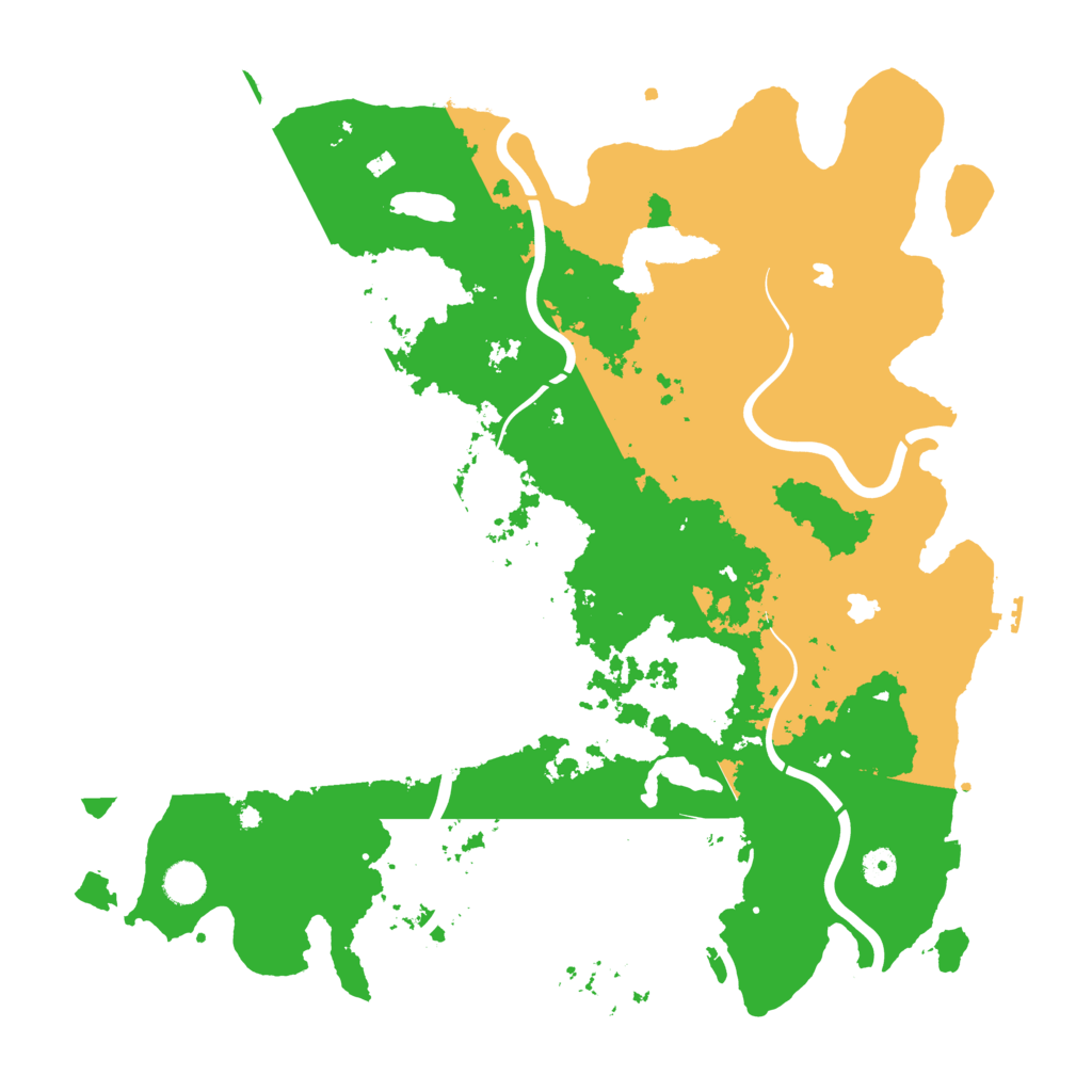 Biome Rust Map: Procedural Map, Size: 4500, Seed: 441558775