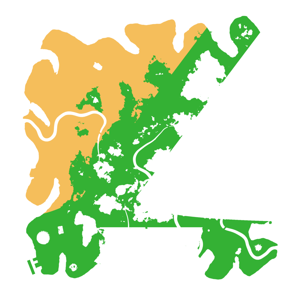 Biome Rust Map: Procedural Map, Size: 4100, Seed: 1302321814