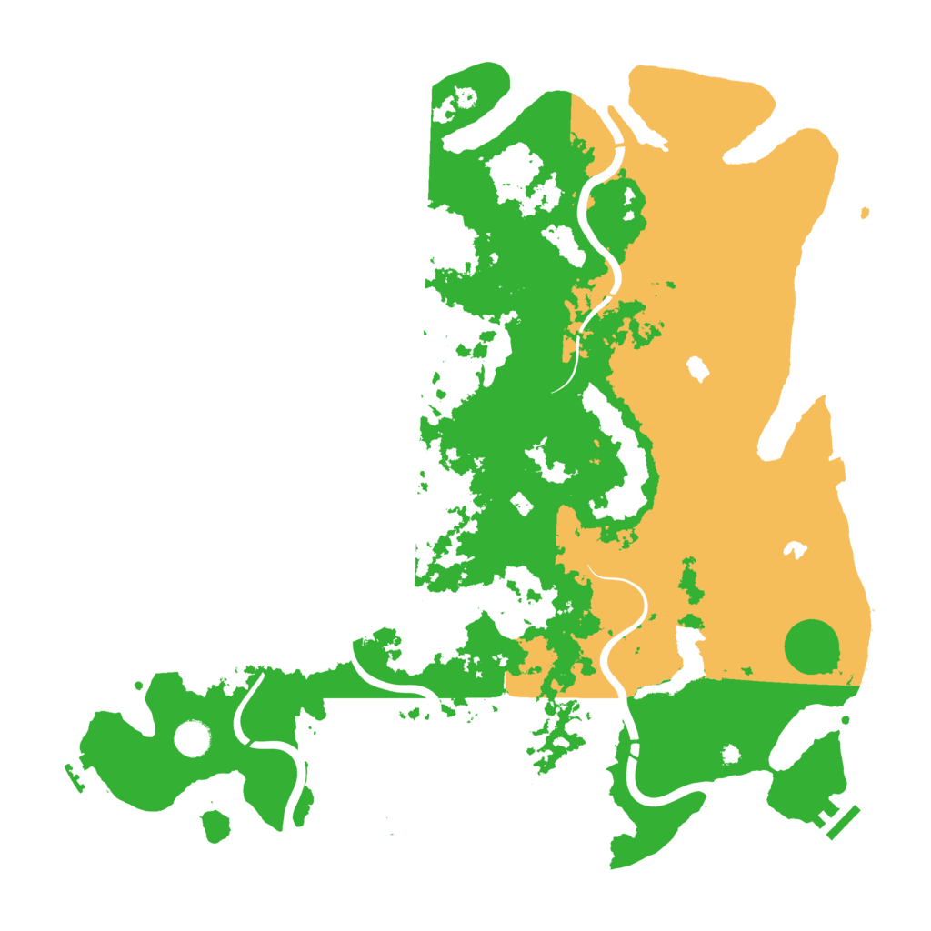 Biome Rust Map: Procedural Map, Size: 4500, Seed: 843695842