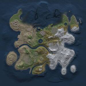 Thumbnail Rust Map: Procedural Map, Size: 3000, Seed: 822459618, 11 Monuments