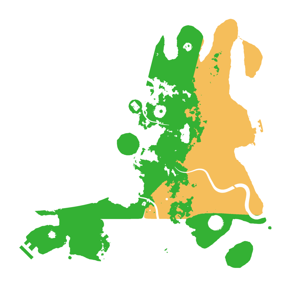 Biome Rust Map: Procedural Map, Size: 3500, Seed: 1891952509