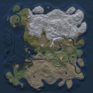 Thumbnail Rust Map: Procedural Map, Size: 4500, Seed: 1507412357, 17 Monuments