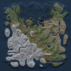Thumbnail Rust Map: Procedural Map, Size: 4500, Seed: 1800254143, 15 Monuments