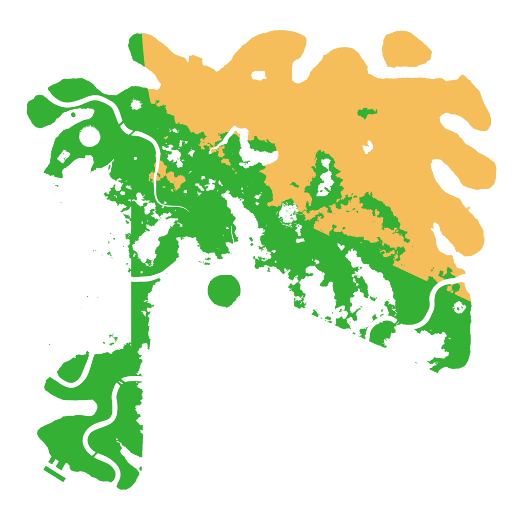 Biome Rust Map: Procedural Map, Size: 4500, Seed: 678557761