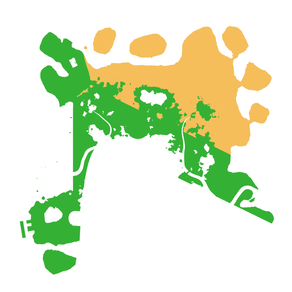 Biome Rust Map: Procedural Map, Size: 3500, Seed: 865596196