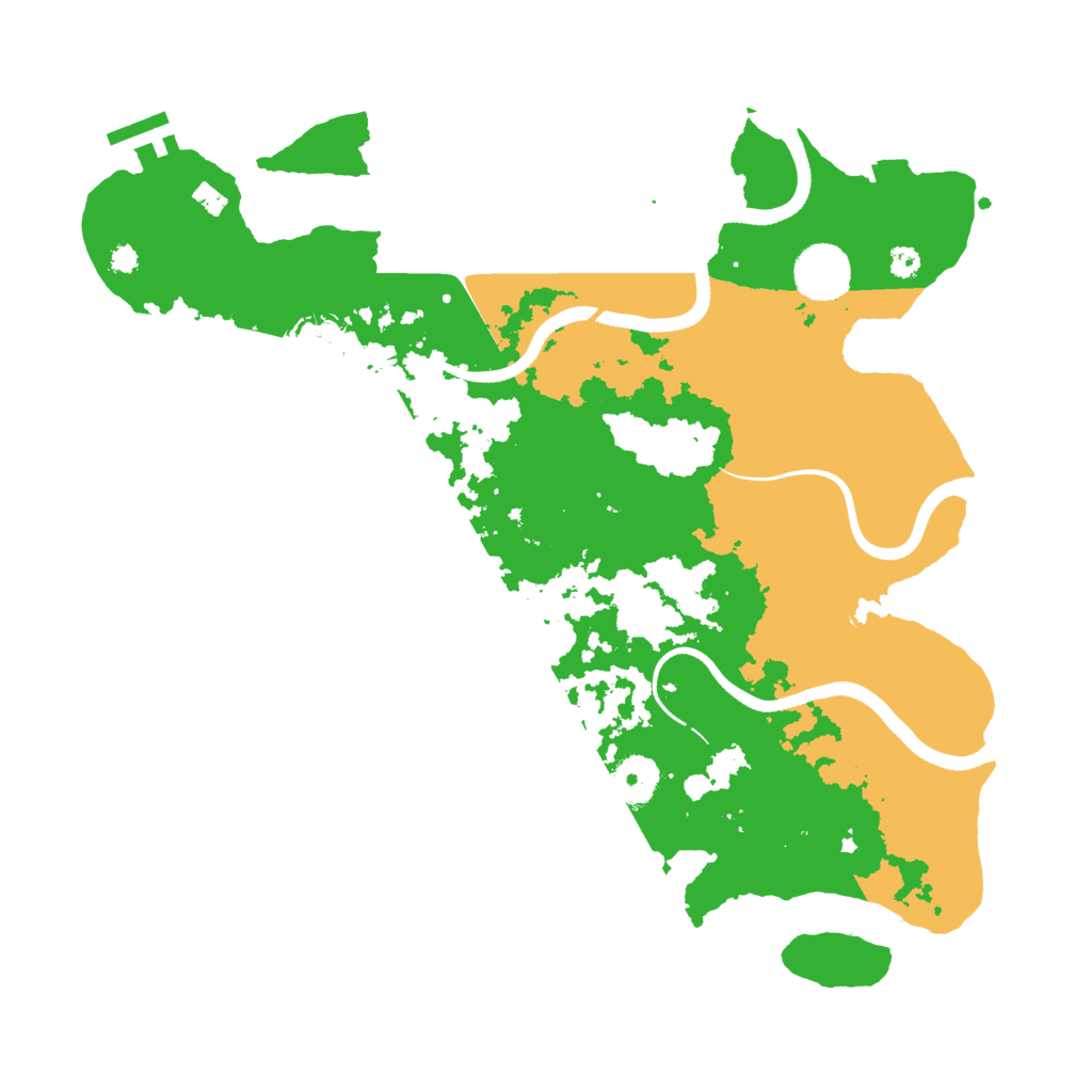 Biome Rust Map: Procedural Map, Size: 3500, Seed: 260927377