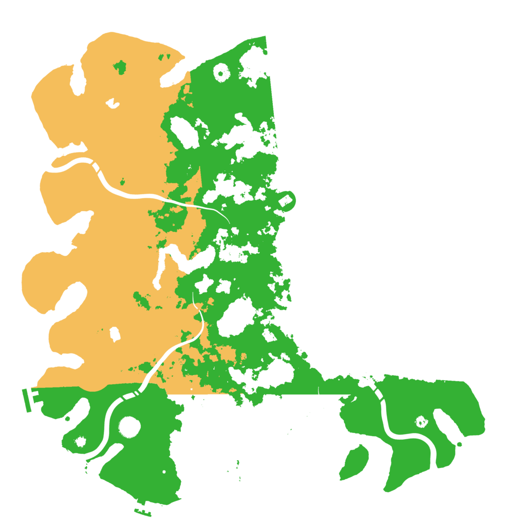 Biome Rust Map: Procedural Map, Size: 4500, Seed: 696726452