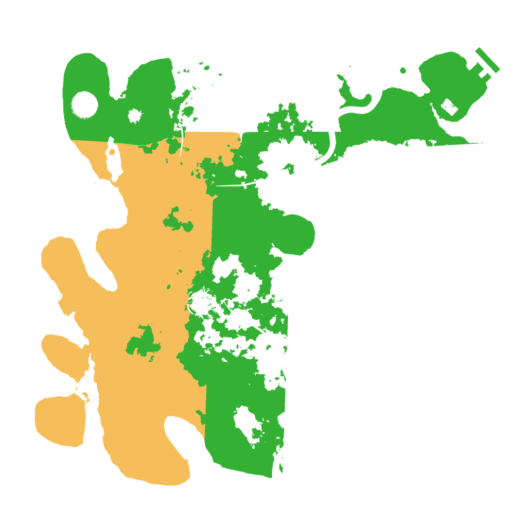 Biome Rust Map: Procedural Map, Size: 3500, Seed: 997607595