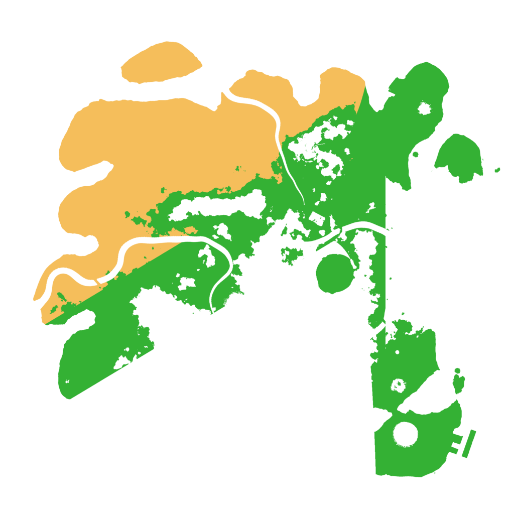 Biome Rust Map: Procedural Map, Size: 3650, Seed: 1242917935