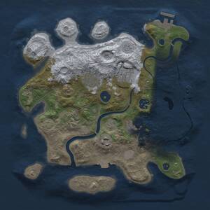 Thumbnail Rust Map: Procedural Map, Size: 3000, Seed: 217291837, 12 Monuments