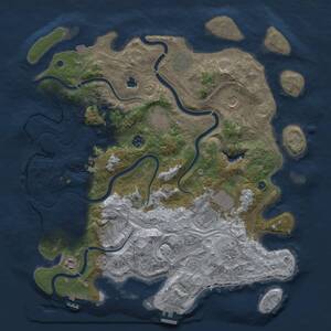 Thumbnail Rust Map: Procedural Map, Size: 4250, Seed: 876563372, 15 Monuments