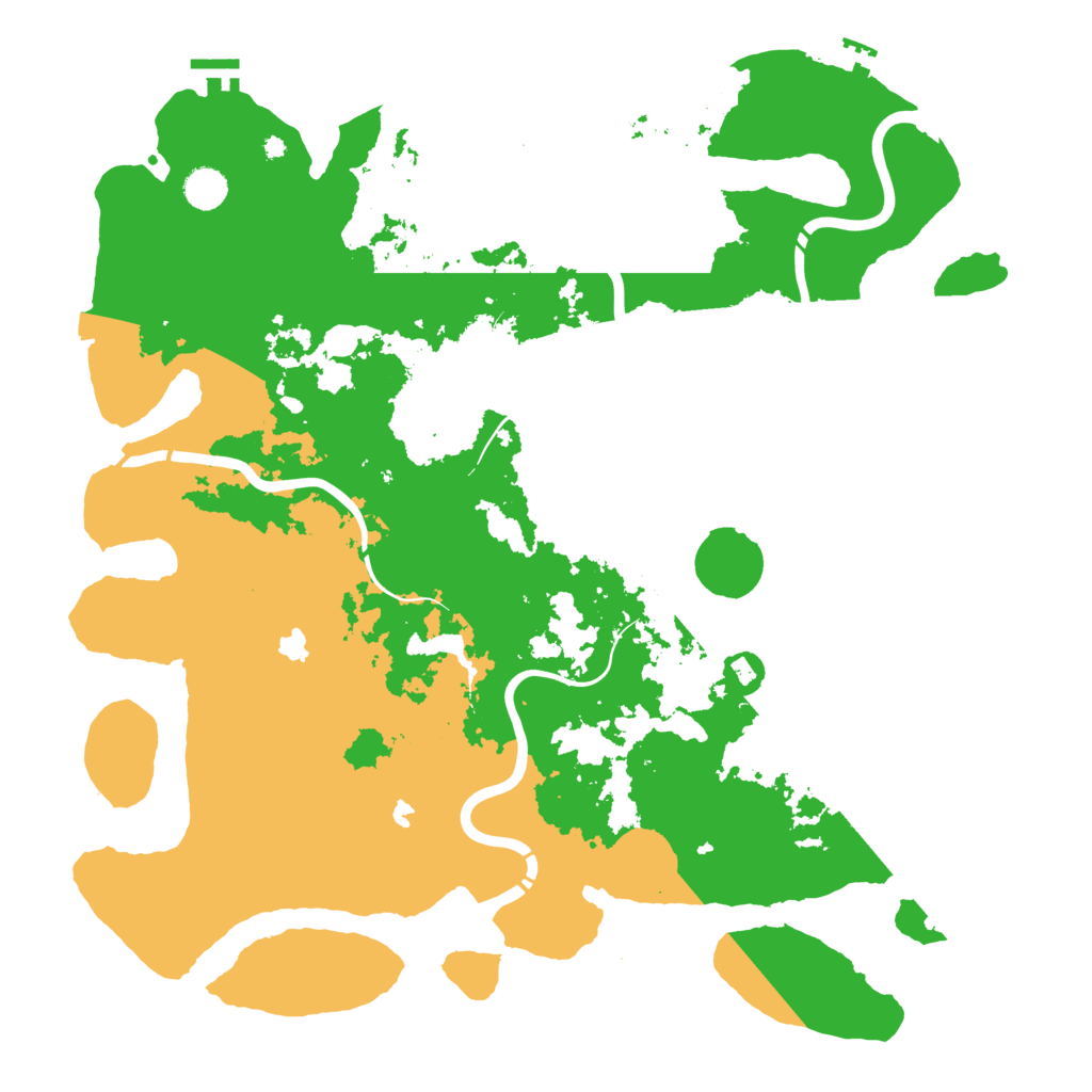 Biome Rust Map: Procedural Map, Size: 4500, Seed: 151676920