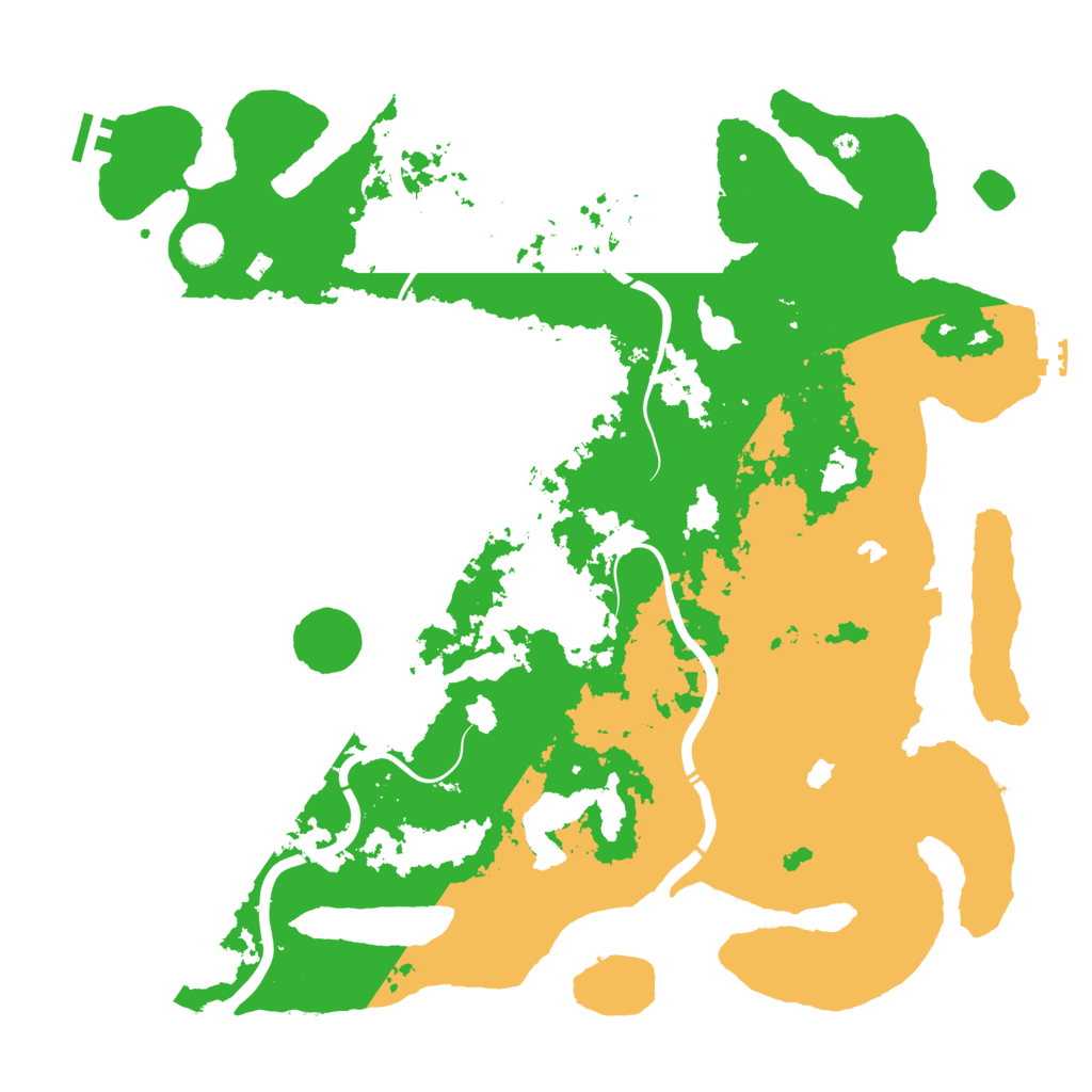 Biome Rust Map: Procedural Map, Size: 4500, Seed: 275888889