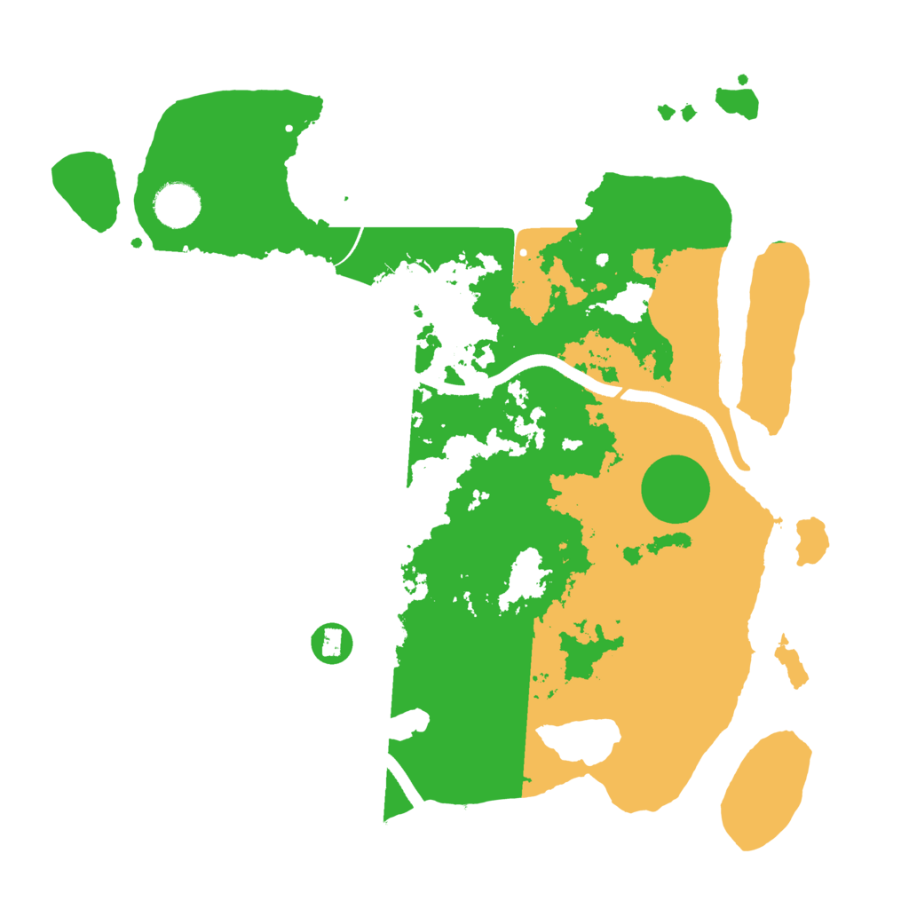 Biome Rust Map: Procedural Map, Size: 3500, Seed: 598811052