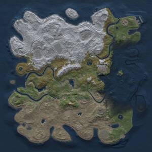 Thumbnail Rust Map: Procedural Map, Size: 4500, Seed: 269156755, 17 Monuments