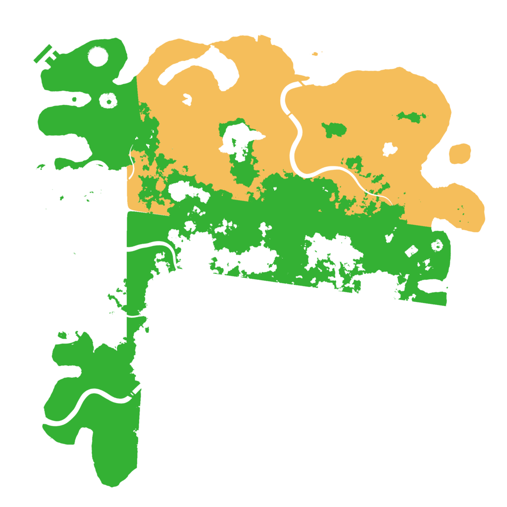 Biome Rust Map: Procedural Map, Size: 4500, Seed: 1999216001