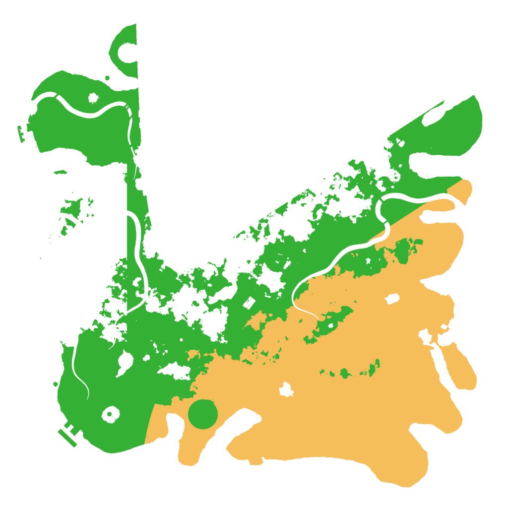 Biome Rust Map: Procedural Map, Size: 4500, Seed: 552077837