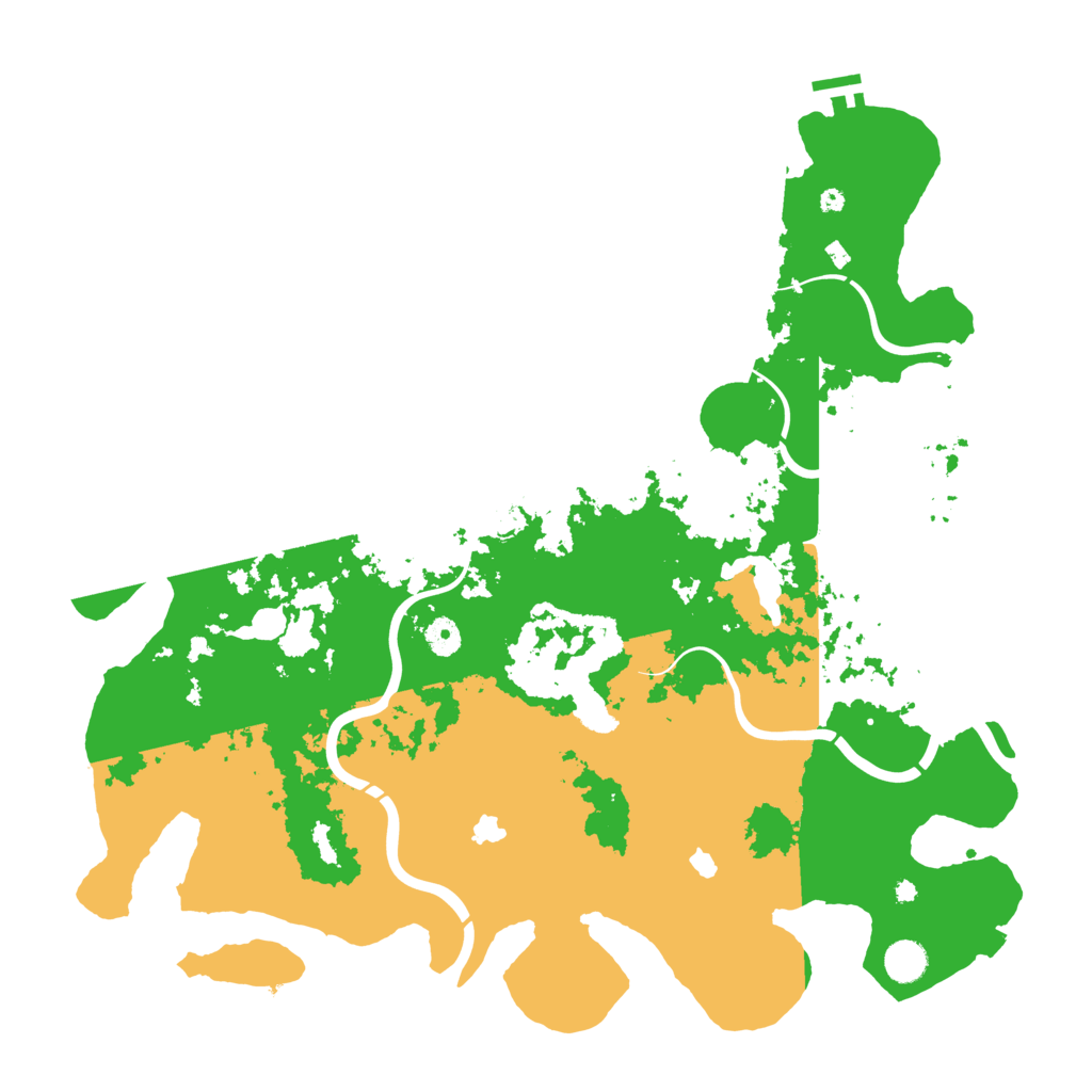 Biome Rust Map: Procedural Map, Size: 4500, Seed: 1996175071