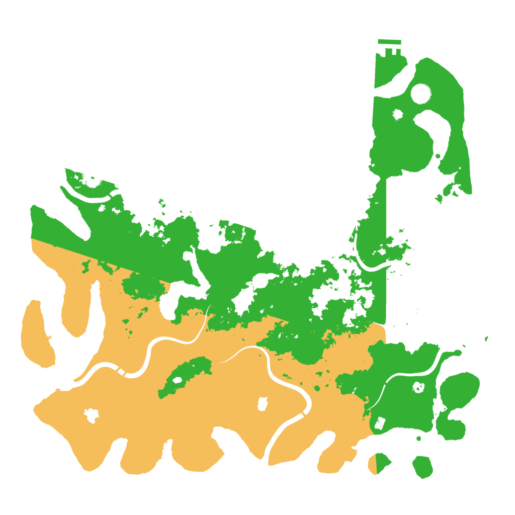 Biome Rust Map: Procedural Map, Size: 4500, Seed: 1383386475