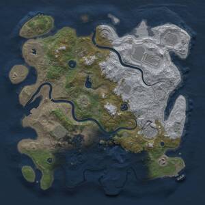 Thumbnail Rust Map: Procedural Map, Size: 4000, Seed: 954790592, 16 Monuments