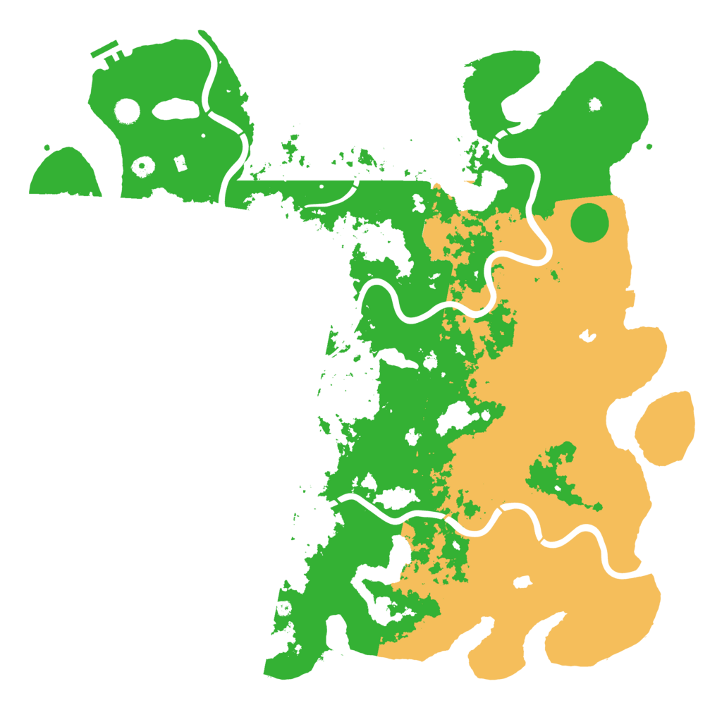 Biome Rust Map: Procedural Map, Size: 5000, Seed: 49253212