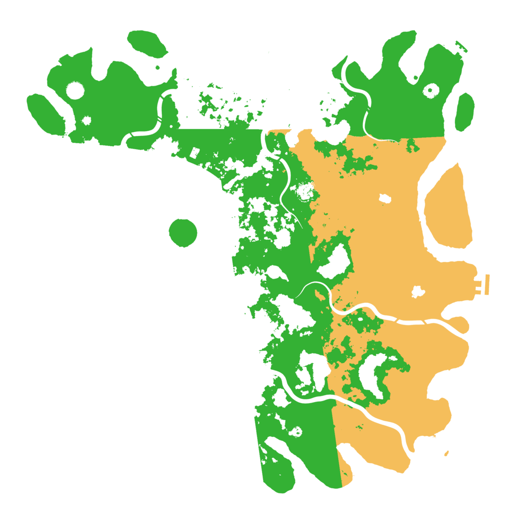 Biome Rust Map: Procedural Map, Size: 5100, Seed: 1682224571