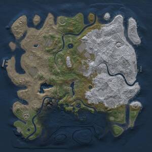 Thumbnail Rust Map: Procedural Map, Size: 4250, Seed: 513372753, 15 Monuments
