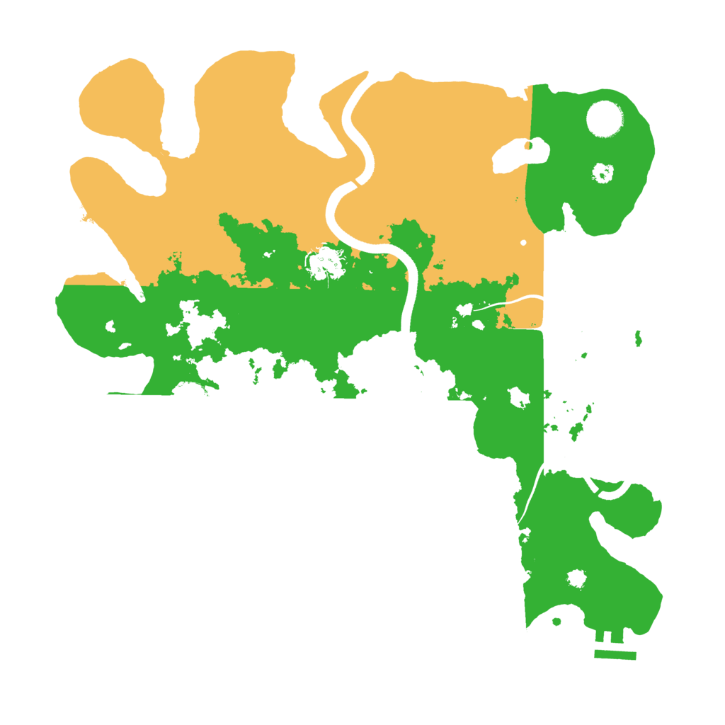 Biome Rust Map: Procedural Map, Size: 3500, Seed: 822085225