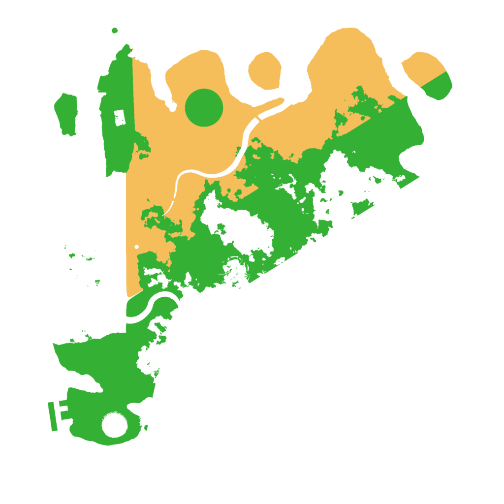 Biome Rust Map: Procedural Map, Size: 3500, Seed: 1247950459