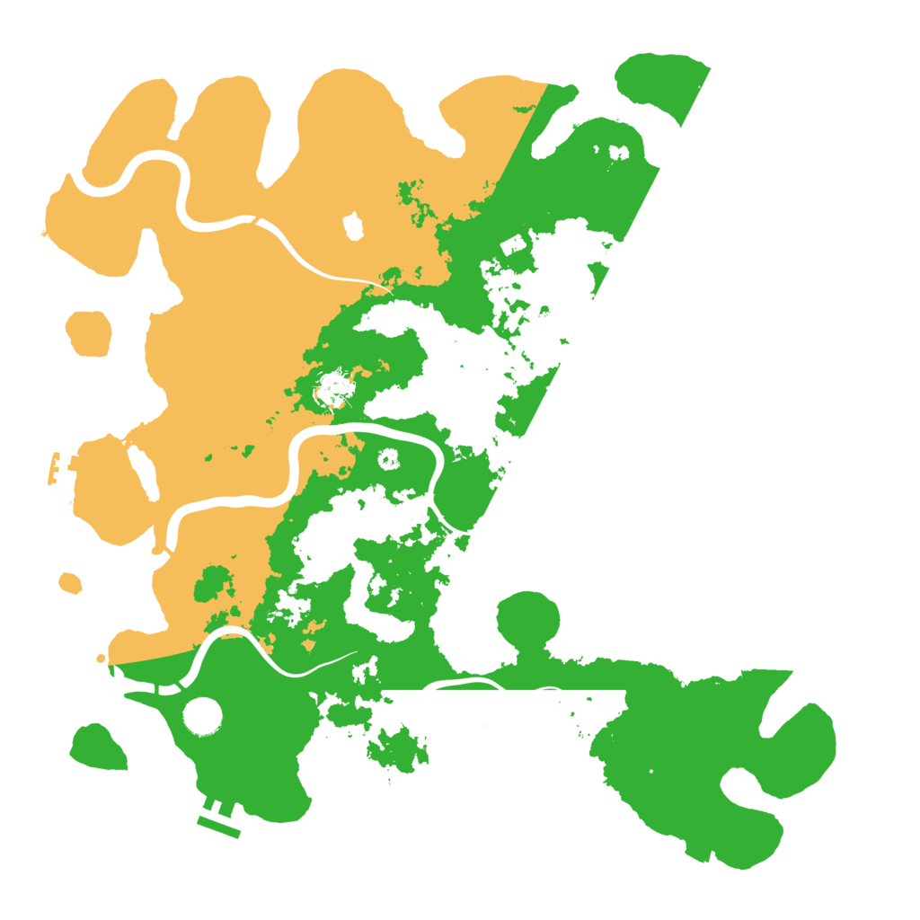 Biome Rust Map: Procedural Map, Size: 4200, Seed: 124561